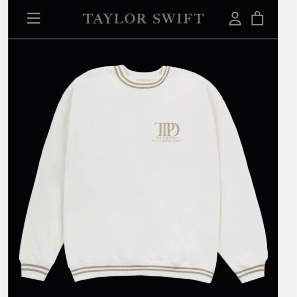 Taylor Swift The Tortured Poets Department Crewneck
Sweater - M Medium